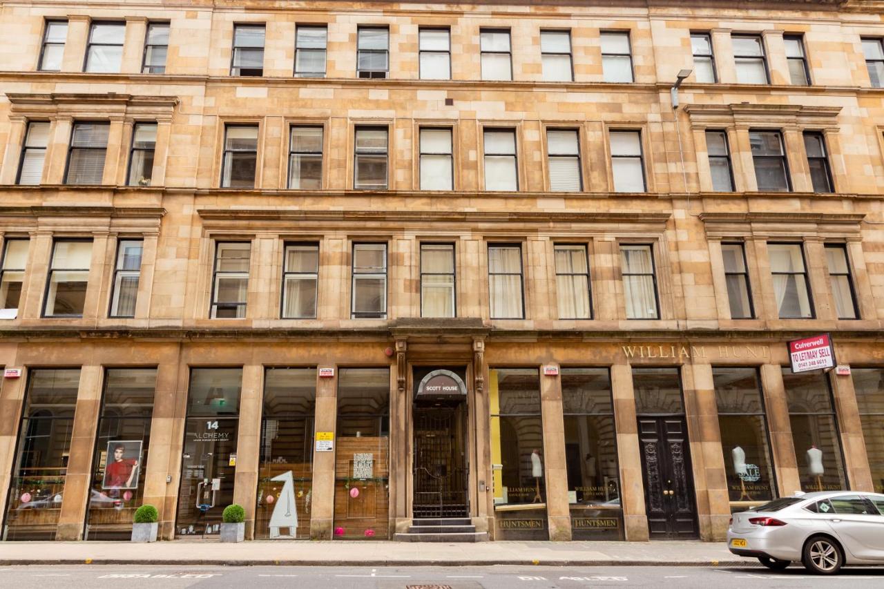 גלאזגו Modern Merchant City Apartment By George Square מראה חיצוני תמונה